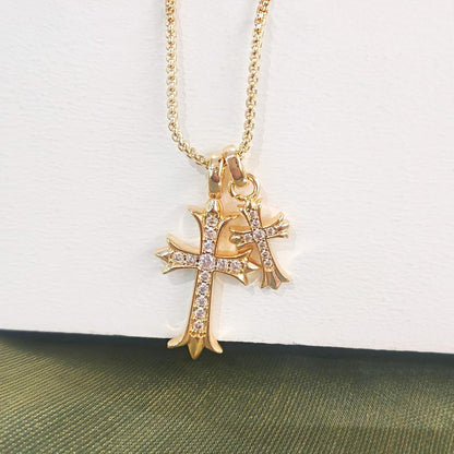 Elevate Your Style with the Partm Double Cross Necklace