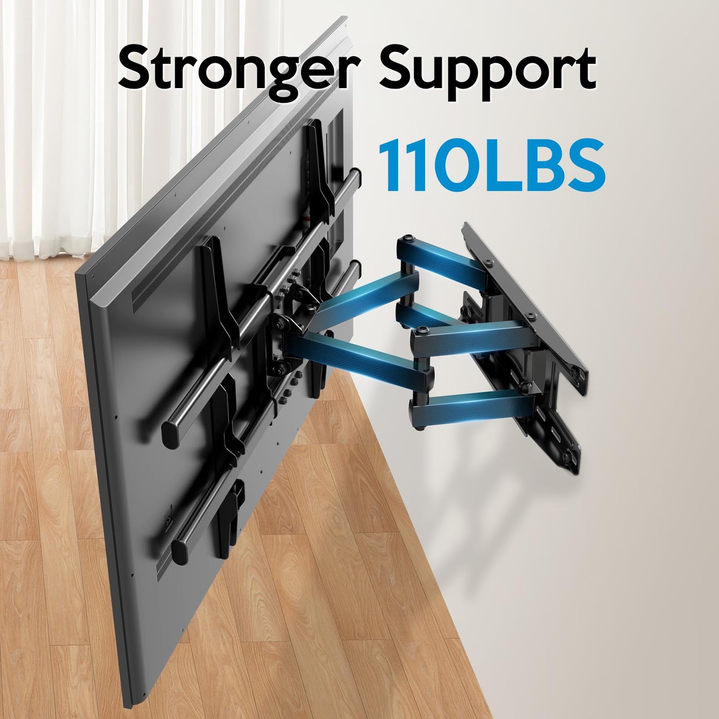 Vollbewegliche TV-Wandhalterung mit Schwenk-, Auszugs- und Neigefunktion für die meisten 13-42 Zoll LED LCD Flachbildfernseher & Monitore, bis zu 20 kg belastbar, max. VESA 200x200mm
