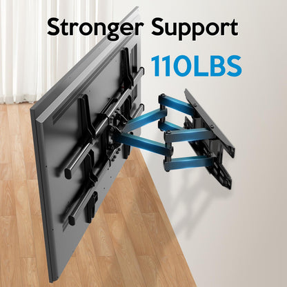 Vollbewegliche TV-Wandhalterung mit Schwenk-, Auszugs- und Neigefunktion für die meisten 13-42 Zoll LED LCD Flachbildfernseher & Monitore, bis zu 20 kg belastbar, max. VESA 200x200mm