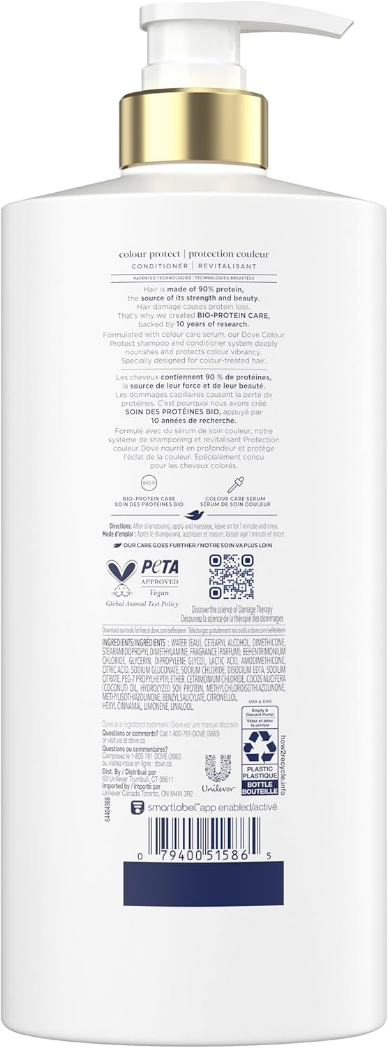 Dove Intensive Repair Shampoo für geschädigtes Haar mit flüssiger Bio-Protein-Pflege, 828 ml