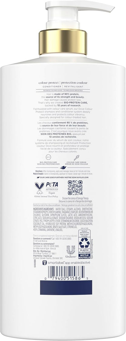 Dove Intensive Repair Shampoo für geschädigtes Haar mit flüssiger Bio-Protein-Pflege, 828 ml