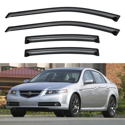 Window Visors Rain Guards for 2015-2026 Ford F150 SuperCrew & 2017-2026 F-150 Raptor F250 F350 F450 F550 Super Duty Crew Cab, Out-Channel Window Vent Deflectors Visors Shades Protectors