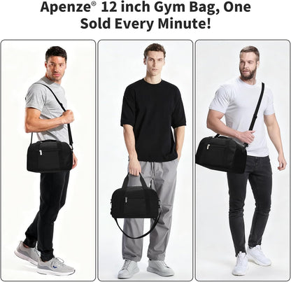 Kleine Sporttasche 18 Zoll Handgepäck Reisetasche für Wochenendtrips Sport-Schwarz