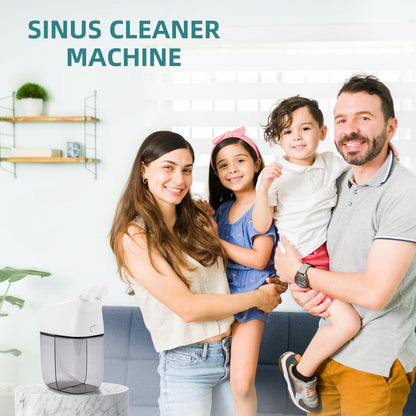 Nasal Irrigation System, Nasal Rinse Machine, Sinus Rinse Machine, Sinus Cleaner Machine with Water Tank & Waste Collection Tank - Nose Cleaner for Sinus,SinusAdult,Allergy Relief - Blue