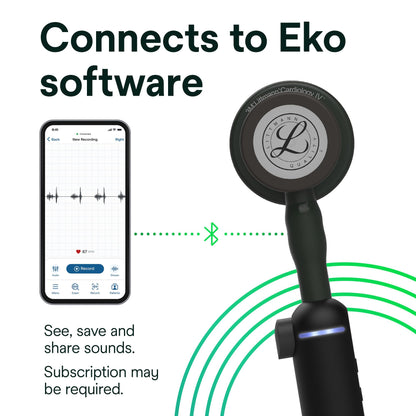 3M Littmann CORE Digital Stethoscope, Our Most Advanced Stethoscope Yet, Up To 40x Amplification, Active Noise Cancellation, In-App Sound Wave Visualization, High Polish Copper Chestpiece, 8870