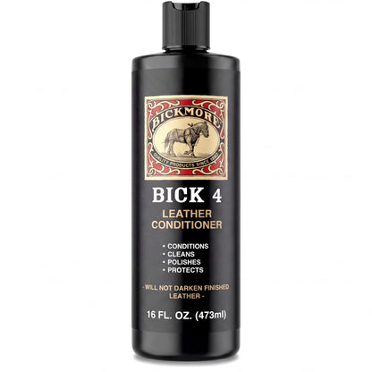 Bickmore Bick 4 Leather Conditioner 8 oz - Cleaner & Conditioner - Restore Polish & Protect All Smooth Finished Leathers