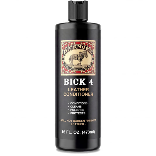 Bickmore Bick 4 Leather Conditioner 8 oz - Cleaner & Conditioner - Restore Polish & Protect All Smooth Finished Leathers