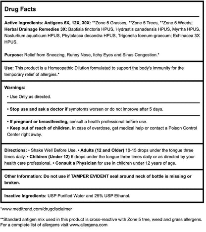 PROGENA - Allergena Zone 5 (2 FL Ounce)