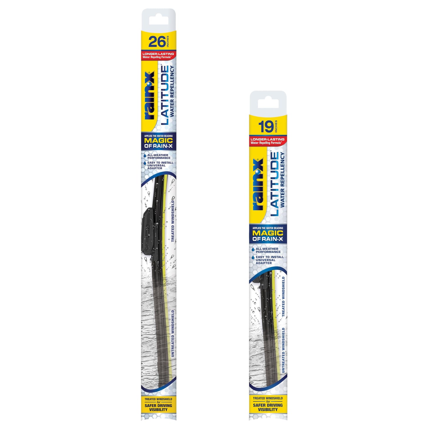 Rain-X 810363 Repellency Water Repellent Wiper Blades, 22" Windshield Wipers (Pack of 2), All Weather Streak-Free for Enhanced Visibility w/Water Repellency Formula [Amazon Exclusive]