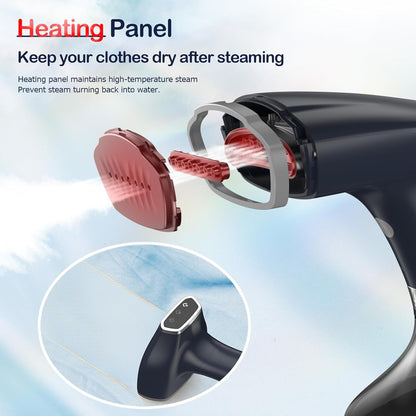 BEAUTURAL 1200-Watt Handheld-Dampfglätter für Kleidung, 30 Sekunden Aufheizzeit, 260 ml Wassertank, Aqua