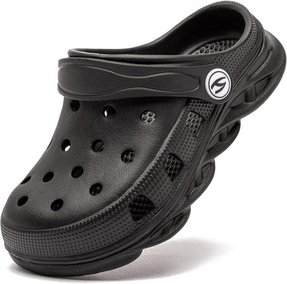 HOBIBEAR Boys and Girls Classic Graphic Garden Clogs Slip on Water Shoes(Toddler/Little Kids/Big Kids)