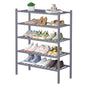 ROMGUAR CRAFT 3 Tier Bamboo Shoe Rack for Closet Free Standing Wood Shoe Shelf Storage Organizer for Entryway Small Space Stackable 27"x11"x20" (Natural)