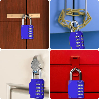 Combination Padlock, Diyife 4 Digit Locker Lock Weatherproof Lock Outdoor Combination Lock for School Gym Locker,Toolbox, Fence, Hasp, Cabinet(Black)
