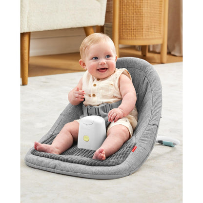 Skip Hop Baby Ergonomischer Aktivitäts-Bodenstuhl für aufrechtes Sitzen, leicht und reisefreundlich, Silver Lining Cloud Grey, Alter 0+