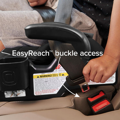 Diono Connect3 RXT Backless Booster, Slim Fit 3-Across in Many Mid-Sized Sedans and SUVs, for Children from 40-120 lbs., Lightweight with Latch connectors