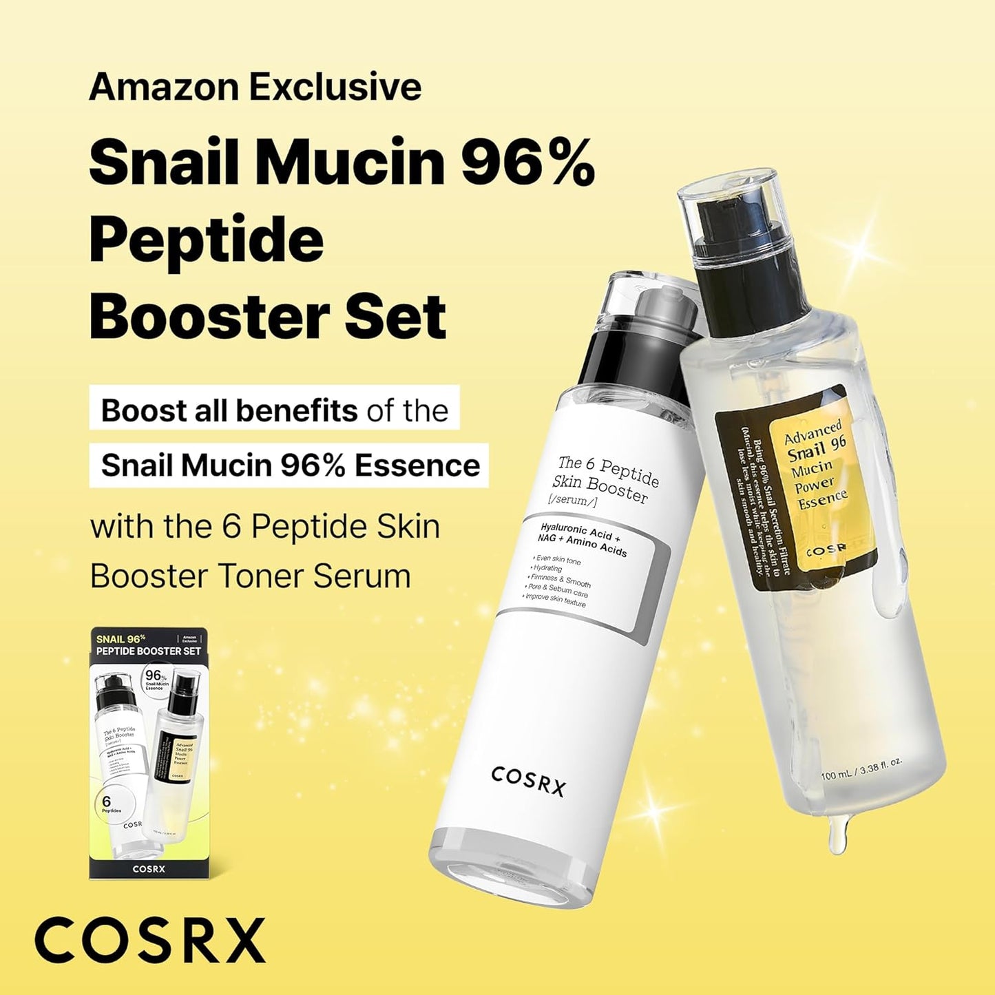 COSRX Snail Mucin 96% Peptide Booster Set: A Game-Changer for Glowing Skin