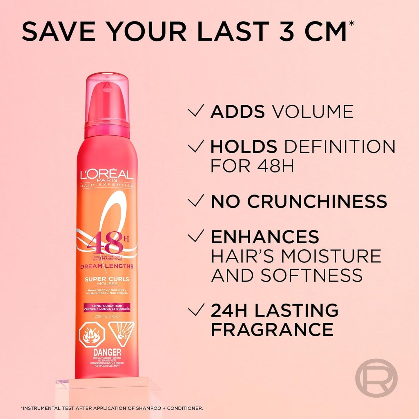 L'Oréal Paris Hair Expertise Dream Lengths Heat Slayer Haarserum, Hitzeschutz Spray für Haare, Leave-In Anti-Frizz, 130ml (Verpackung kann variieren)