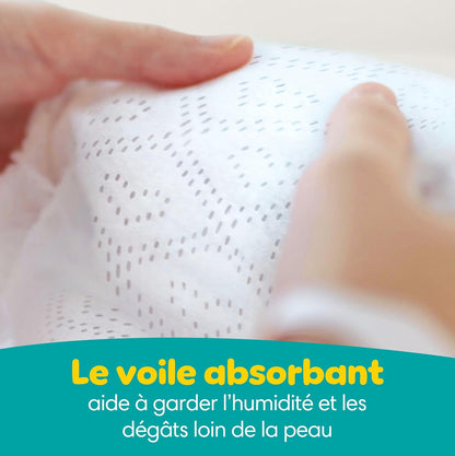Pampers Swaddlers Windeln, Größe 0 (bis 4,5 kg), 84 Stück, Saugfähig, Hält Babys trocken und bequem, Hautverträgliche Einwegwindel
