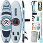 Niphean（Ultra-Light） Inflatable Paddle Board with StabilTrac Fin and Durable SUP Accessories, 10' Stand Up Paddle Boards for Adults & Youth, Versatile Yoga Paddle Board, Gift Ideas