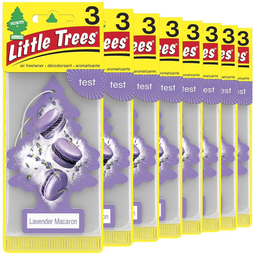 LITTLE TREES Car Air Freshener | Hanging Tree Provides Long Lasting Scent for Auto and Home | Black Ice, 24 Air Fresheners