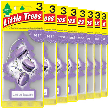 LITTLE TREES Car Air Freshener | Hanging Tree Provides Long Lasting Scent for Auto and Home | Black Ice, 24 Air Fresheners