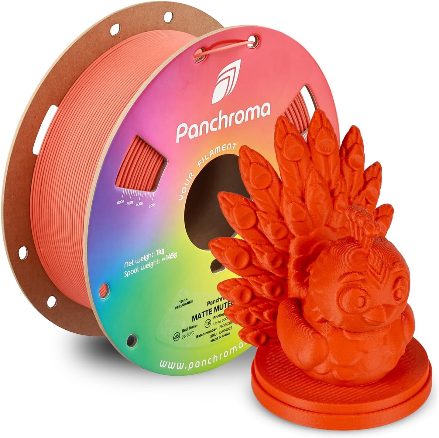 1kg - Matte117 - 1.75mm Matte Muted Red (Hex Code: #D84b2e)