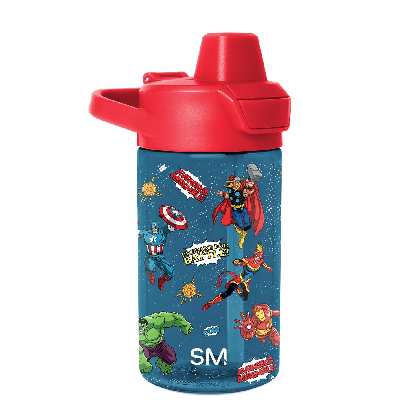 Simple Modern Peppa Pig Kids Tritan Plastic Summit Water Bottle | 12 oz BPA-Free Cup with Covered Leak Proof Straw Lid for Girls, Toddlers | Bubbles