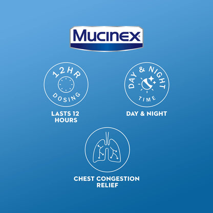 Mucinex Maximum Strength 12 Hour Chest Congestion Expectorant Relief Tablets, 1200 mg, 28 Count, Thins & Loosens Mucus (Pack of 3)