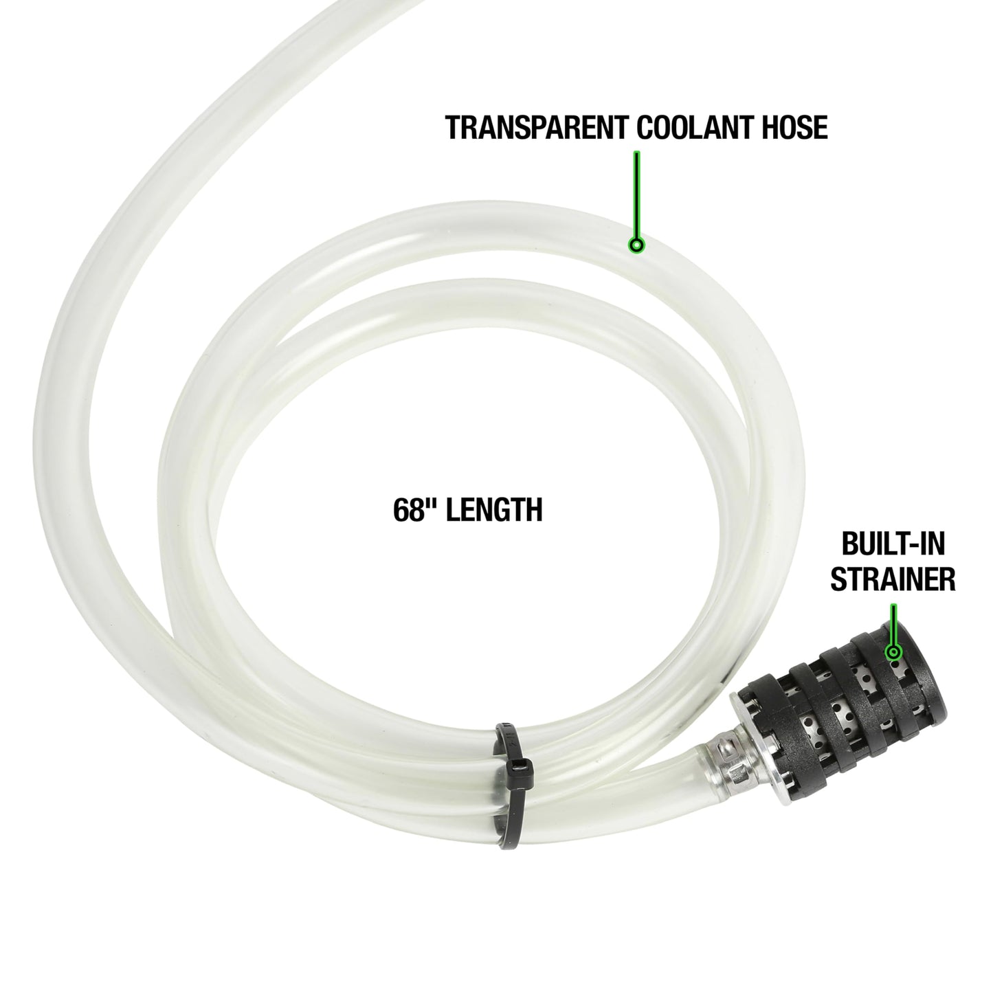 OEMTOOLS 24444 Coolant Vacuum Refill Kit, Coolant Pressure Tester Kit, 70–110 PSI Working Pressure, 5 Bushings, 1 Tapered Cone Adapter, Vacuum Leak Detector, Pressure Tester for Coolant System