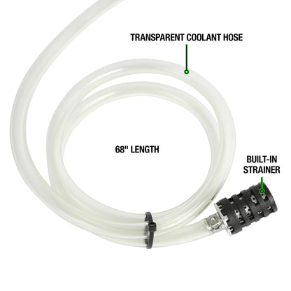 OEMTOOLS 24444 Coolant Vacuum Refill Kit, Coolant Pressure Tester Kit, 70–110 PSI Working Pressure, 5 Bushings, 1 Tapered Cone Adapter, Vacuum Leak Detector, Pressure Tester for Coolant System