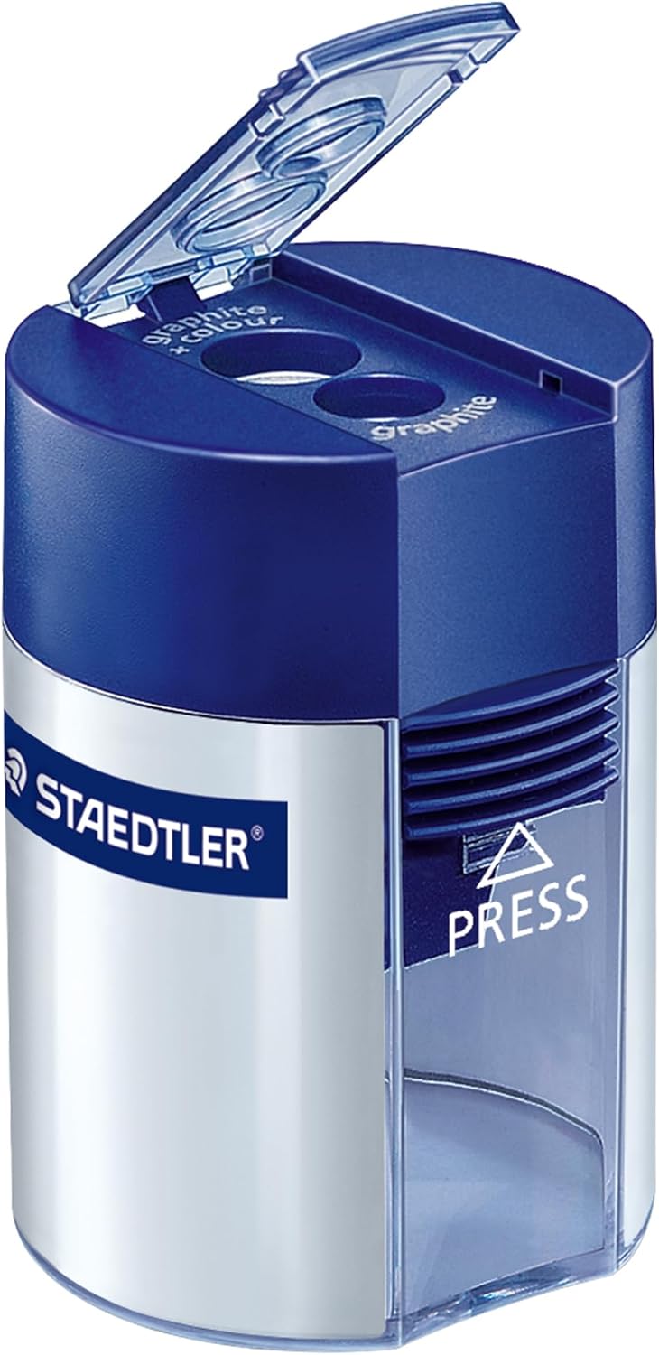 Staedtler Bleistiftspitzer mit Doppelbohrung - 2 Loch (Löcher) - Kunststoff