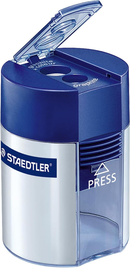 Staedtler Bleistiftspitzer mit Doppelbohrung - 2 Loch (Löcher) - Kunststoff