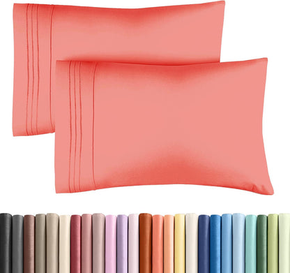 Queen39 - Coral2-Pack Pillowcases