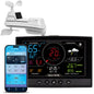 AcuRite Iris (5-in-1) Home Weather Station with Wi-Fi Connection to Weather Underground with Temperature, Humidity, Wind Speed/Direction, and Rainfall (01540M) , Black