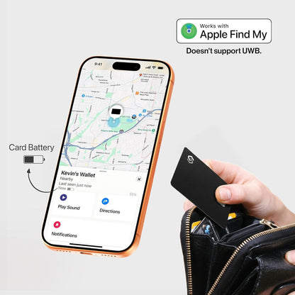 SPOTMINDERS Apple MFi Certified Credit Card Wallet Tracker PRO