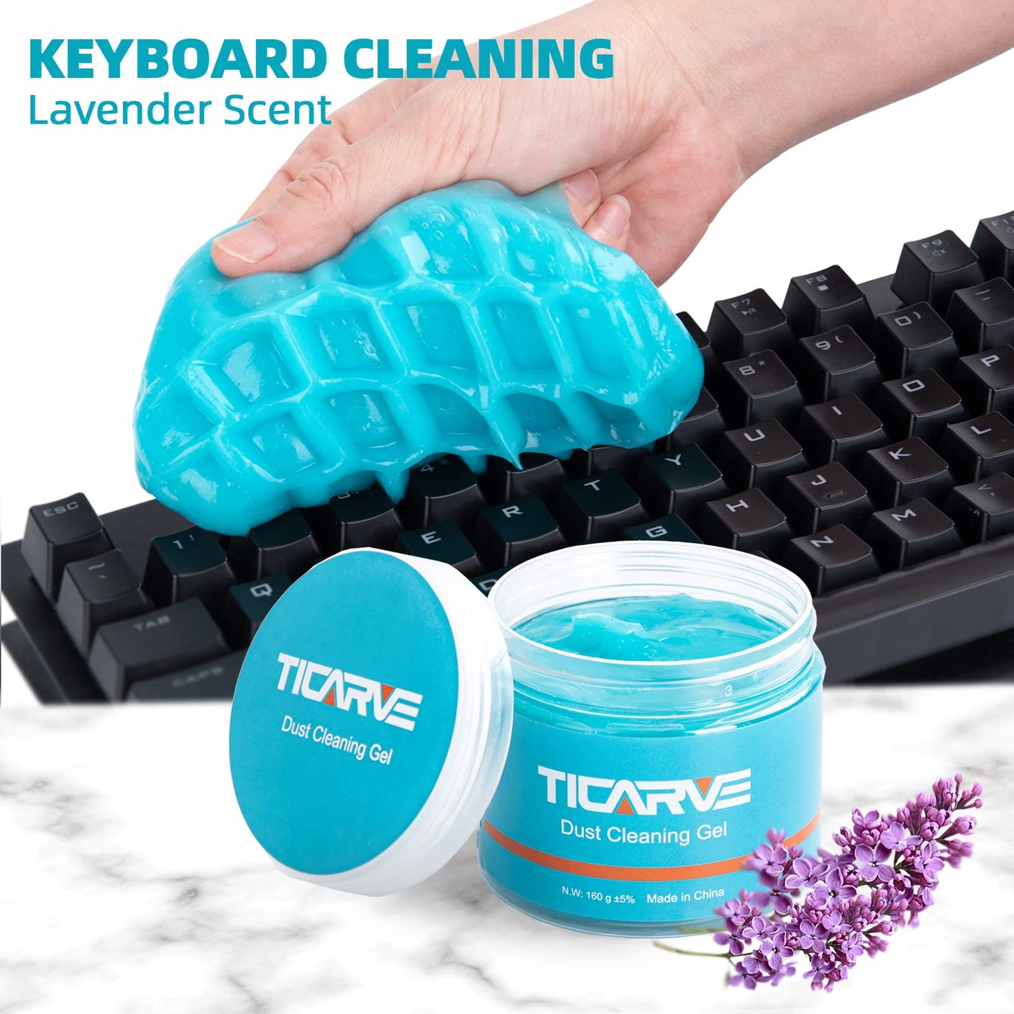 TICARVE Car Cleaning Gel Car Detailing Putty Car Cleaning Putty Gel Auto Detailing Tools Car Interior Cleaner Car Cleaning Kits Cleaning Slime Car Assecories Keyboard Cleaner Rose