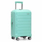 Traveler's Choice Pagosa Hardshell Expandable Luggage with Spinner Wheels, Slate Blue, 3-Piece Set (22/27/30)