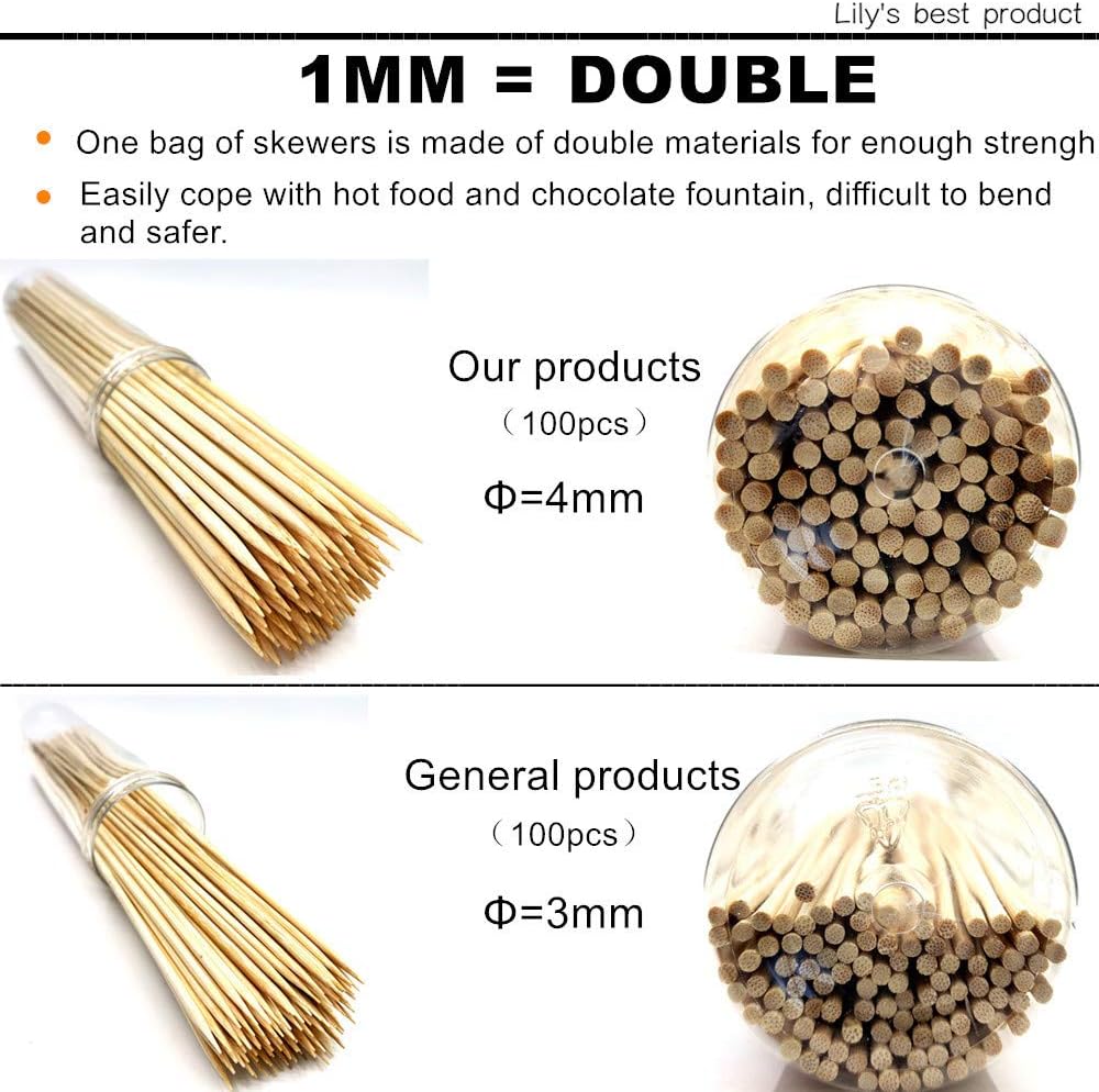 Natural Bamboo Skewers for Every Occasion