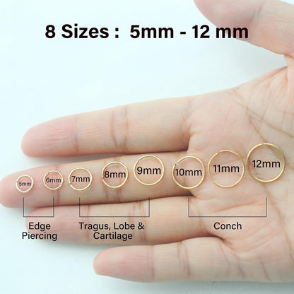 Small Cartilage Hoop Earrings That Are Actually Comfortable