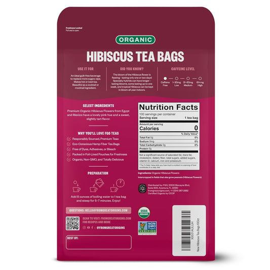 FGO Organic Hibiscus Tea: A Soothing, Eco-Friendly Brew