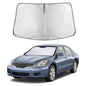 EcoNour Car Windshield Sunshade | Blocks 99% Heat & Keeps Interior Cool | Universal Fits Cars, SUVs, Trucks | Automotive Sun Screen, Visor & Car Accessories for Summer | Medium (64x32 Inches)