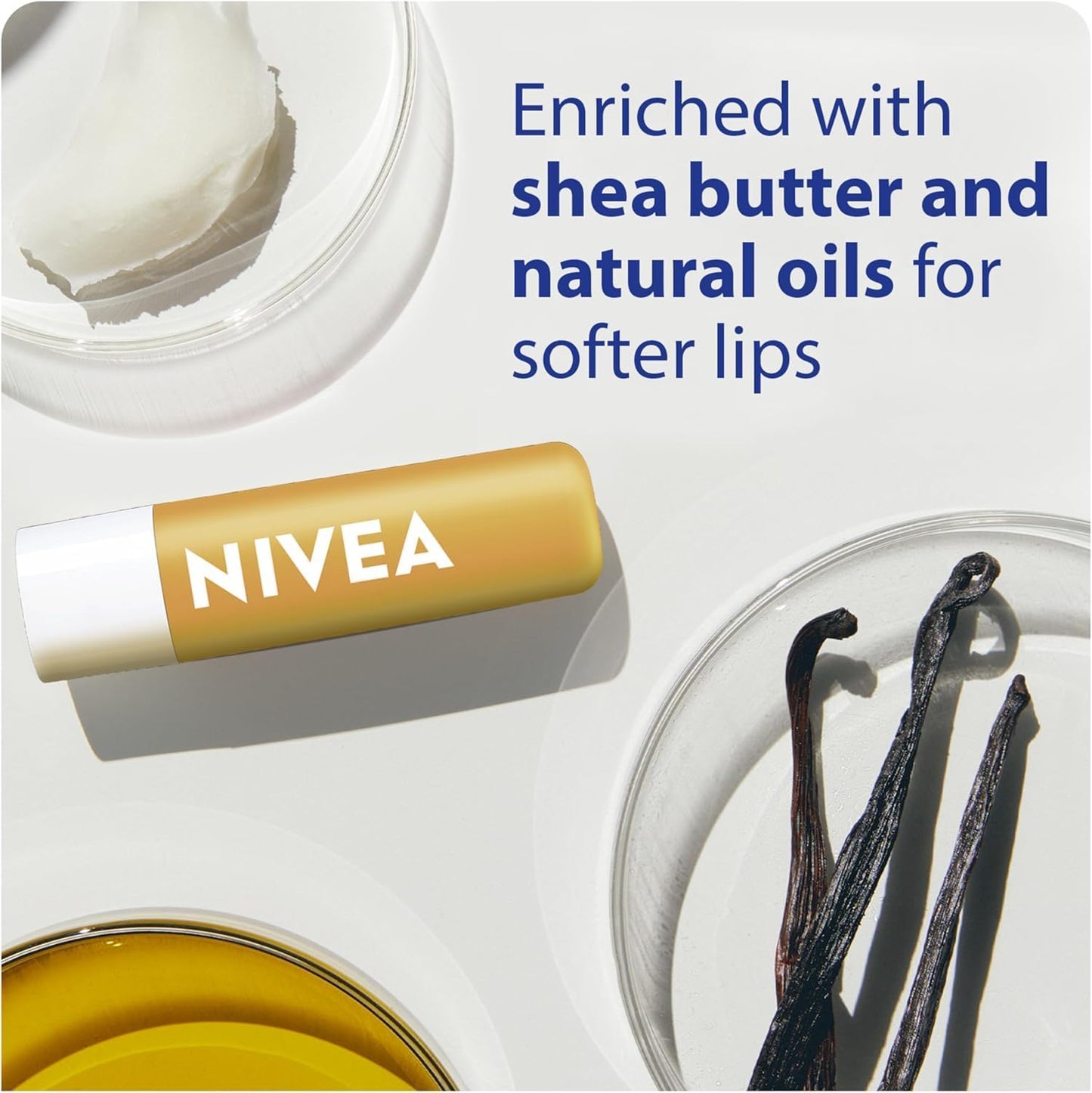 NIVEA Sun Lippenbalsam mit LSF 30 (2x4,8g) | Schützt vor Sonnenbrand, 24H Feuchtigkeit