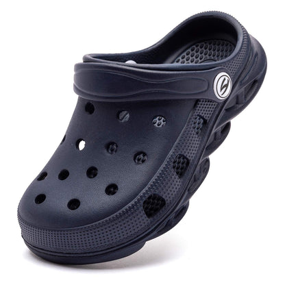 HOBIBEAR Boys and Girls Classic Graphic Garden Clogs Slip on Water Shoes(Toddler/Little Kids/Big Kids)
