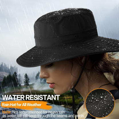 Sonnenhut für Herren und Damen UPF 50+ Schutz – Breiter Krempenhut für Outdoor-Wandern, Wasserabweisender faltbarer Hut zum Angeln
