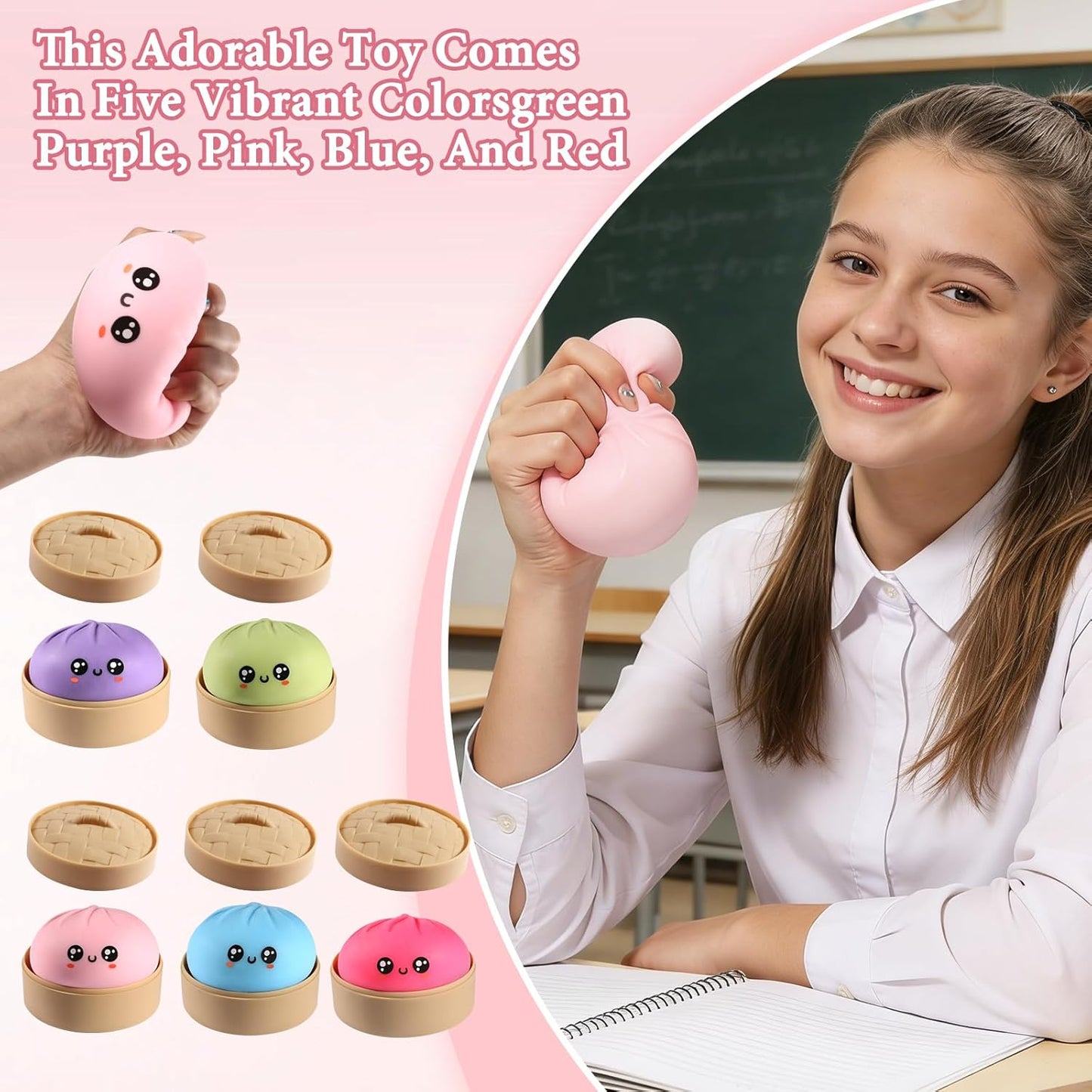 Dumpling Squishy Stress Ball: A Cute Way to Relieve Anxiety