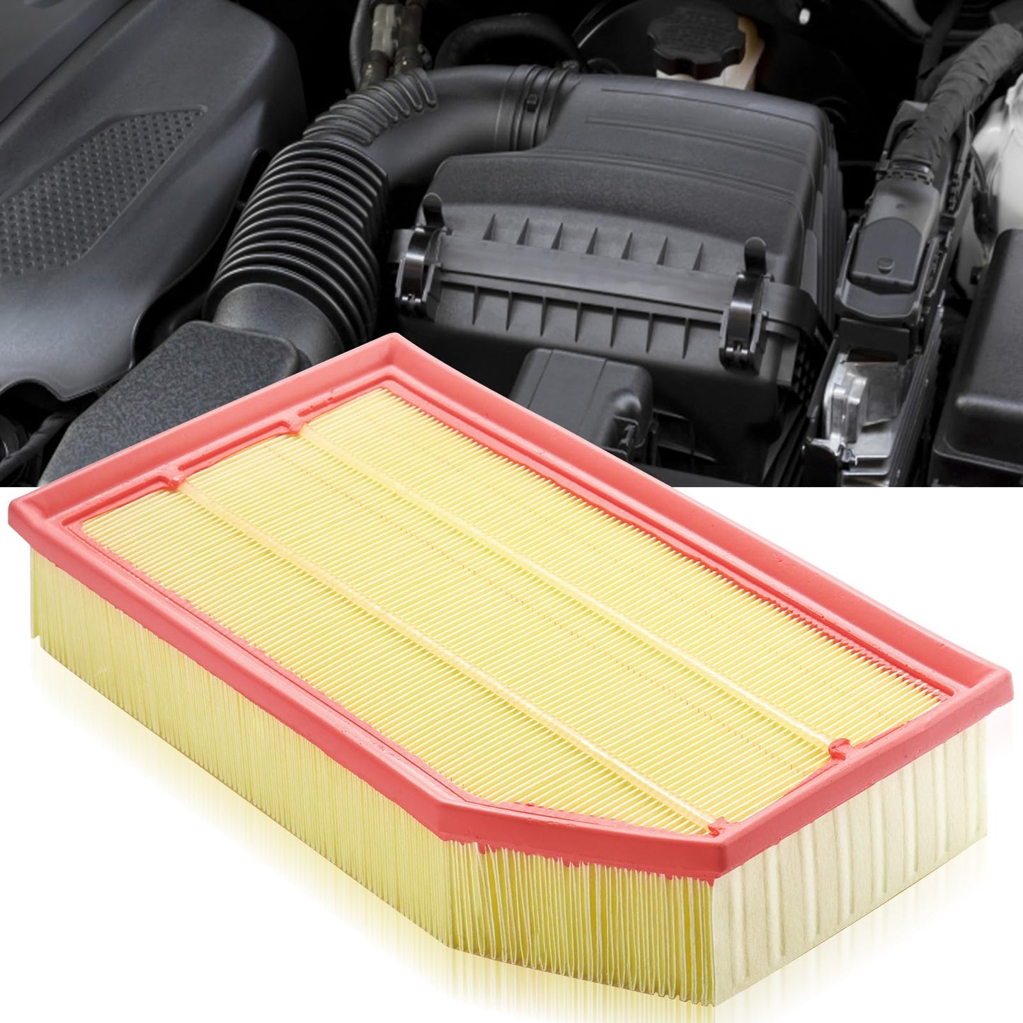 CA10262 Engine Air Filter Fit Ford Expedition/F150/F250/F350 (2007-2021) & Lincoln Navigator Replaces FA1883, 7C3Z9601A, A35642