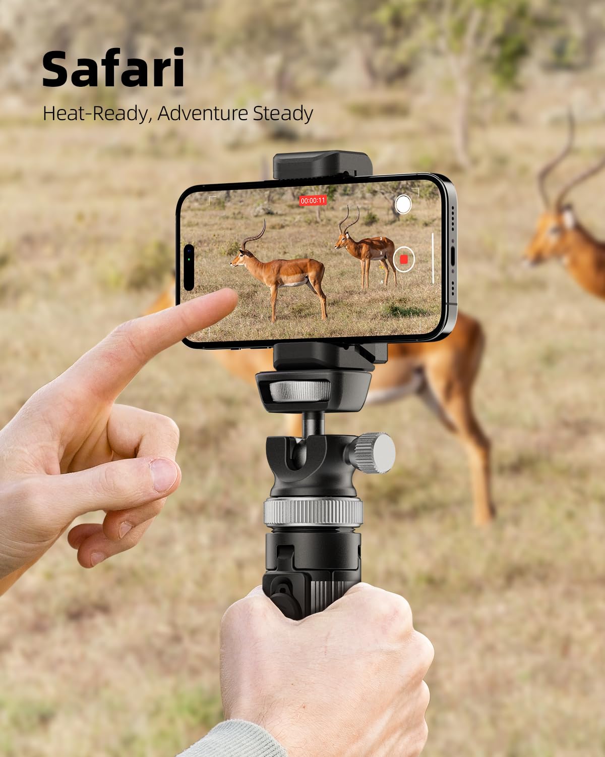 EUCOS 62" Handy-Stativ, Stativ für iPhone und Selfie-Stick mit Fernbedienung, ausziehbarer Handy-Ständer und ultimativer Handy-Halter, robustester Handy-Ständer, kompatibel mit iPhone/Android