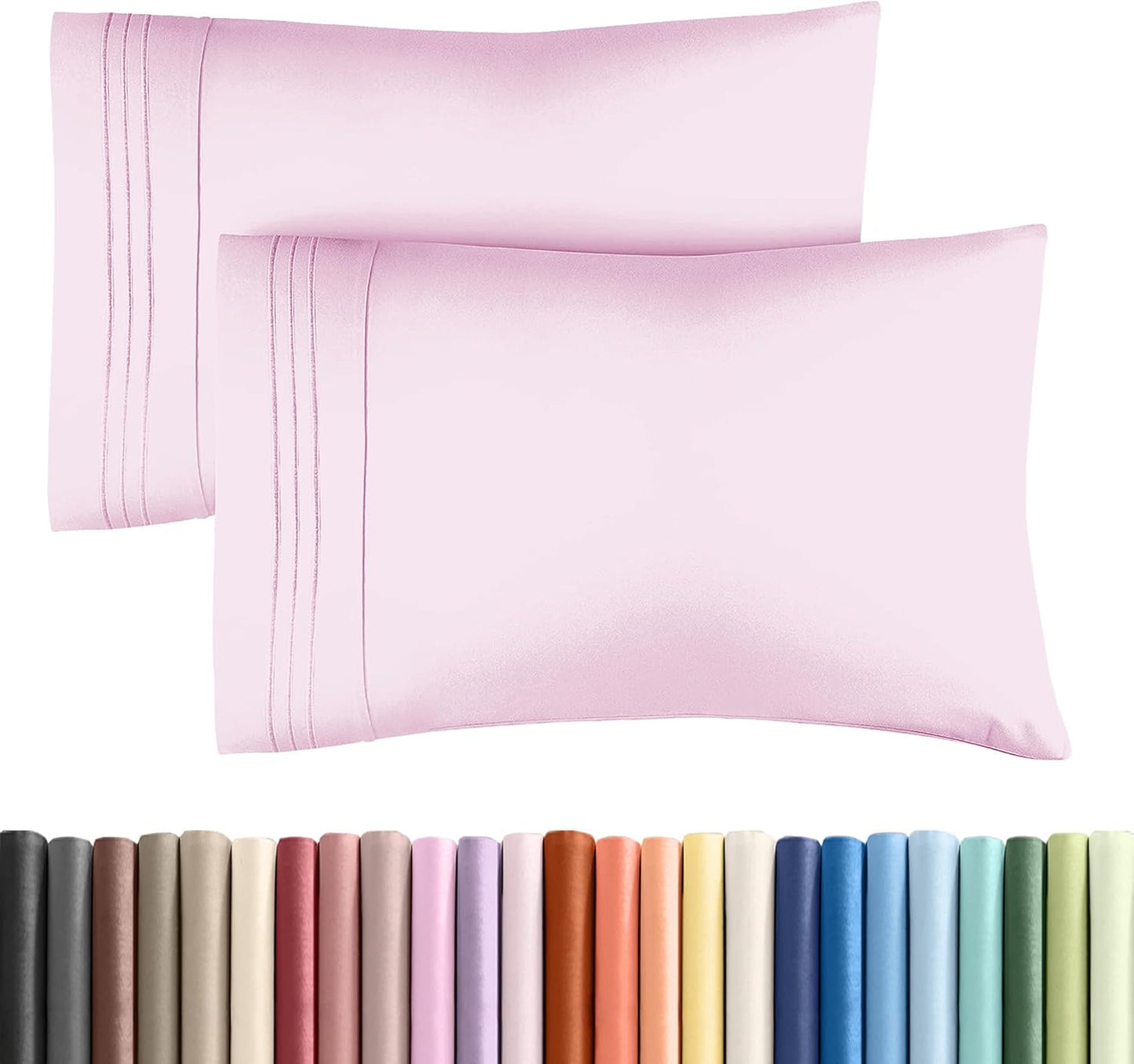 Queen34 - Light Pink2-Pack Pillowcases