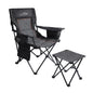 FAIR WIND Padded Camping Chair 500LBS Capacity Heavy Duty Oversized Folding Chair for Heavy People Portable Lawn Chair with Adjustable Lumbar Support, Cooler Bag & Cup Holder for Outdoor, Beach