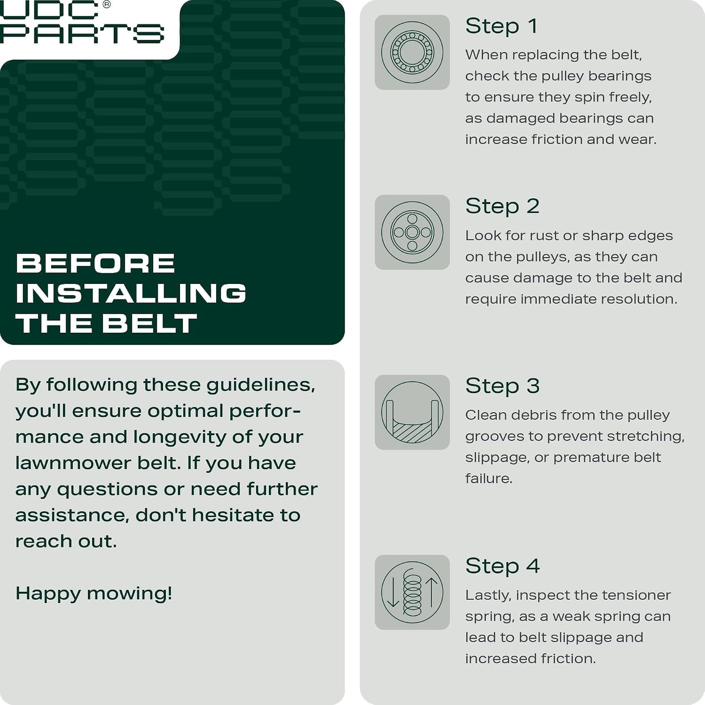 Finding the Right Fit: UDC Parts GX20072 John Deere 42 Inch Deck Belt